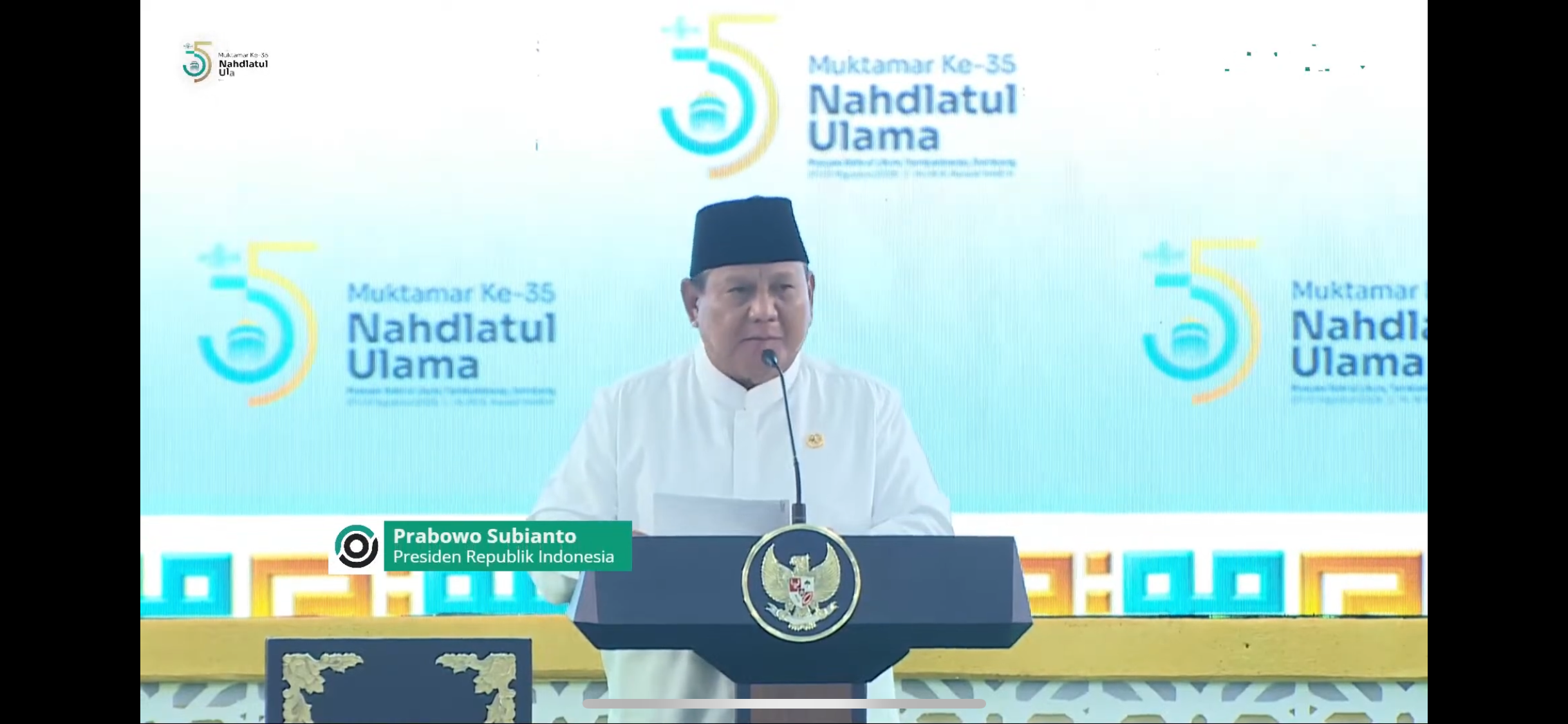 Pidato Presiden Prabowo Subianto